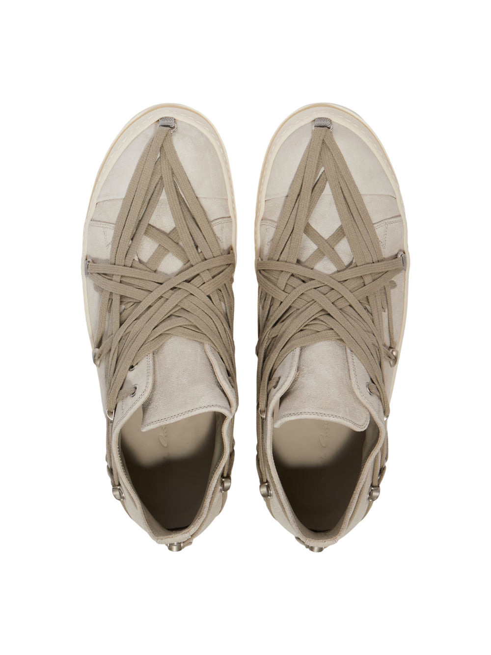 Rick Owens Women Megalace Sneakers In Suede - 4
