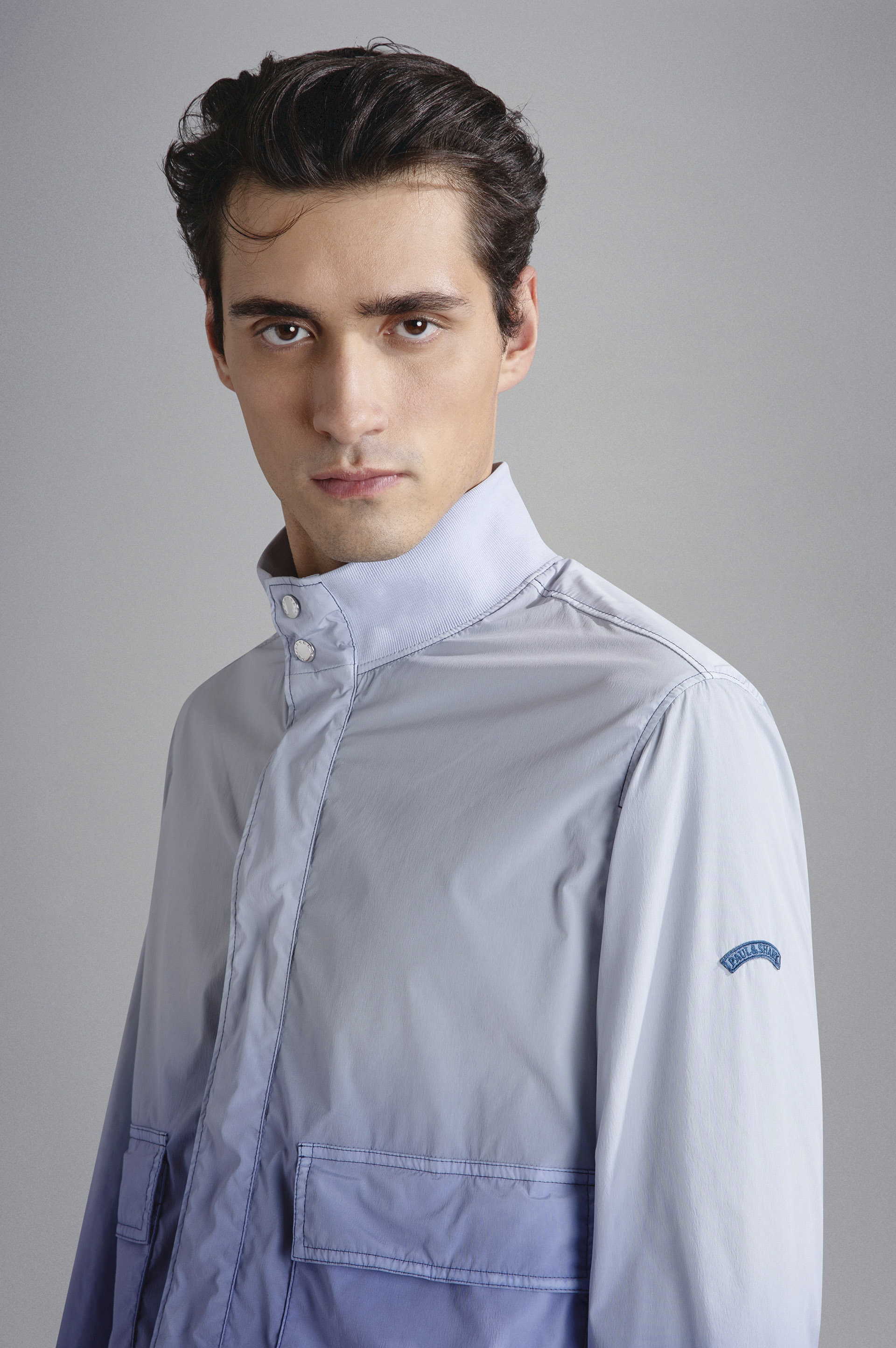 GARMENT DYED FADED STRETCH ECONYL® BOMBER JACKET - 4