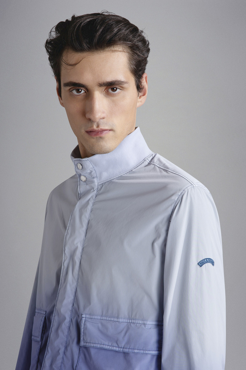 GARMENT DYED FADED STRETCH ECONYL® BOMBER JACKET 4