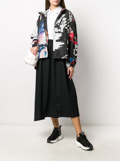 Y-3 button front A-line skirt outlook