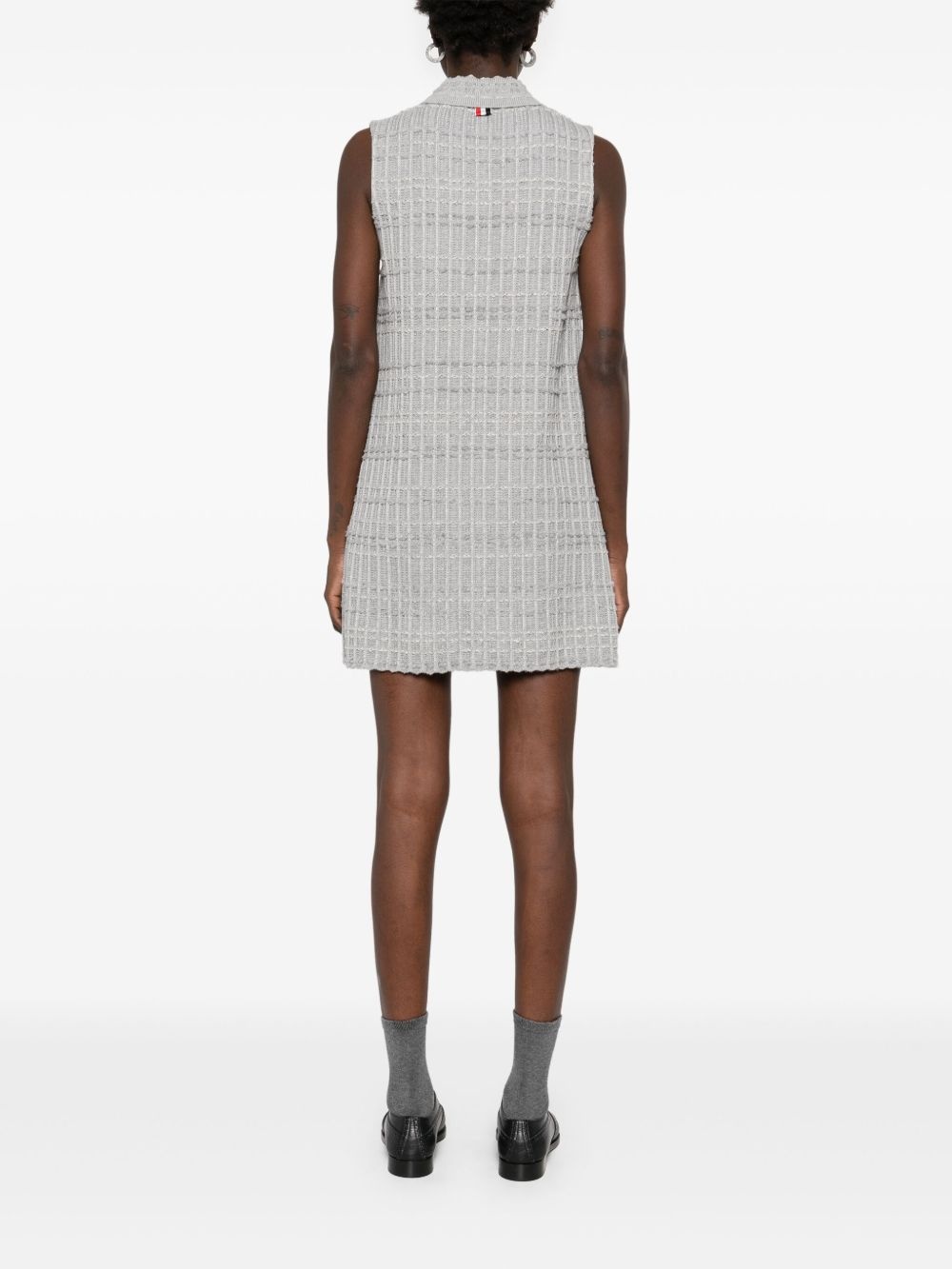 tweed jacquard mini dress - 4