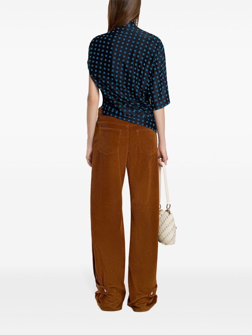 wide-leg corduroy trousers - 5