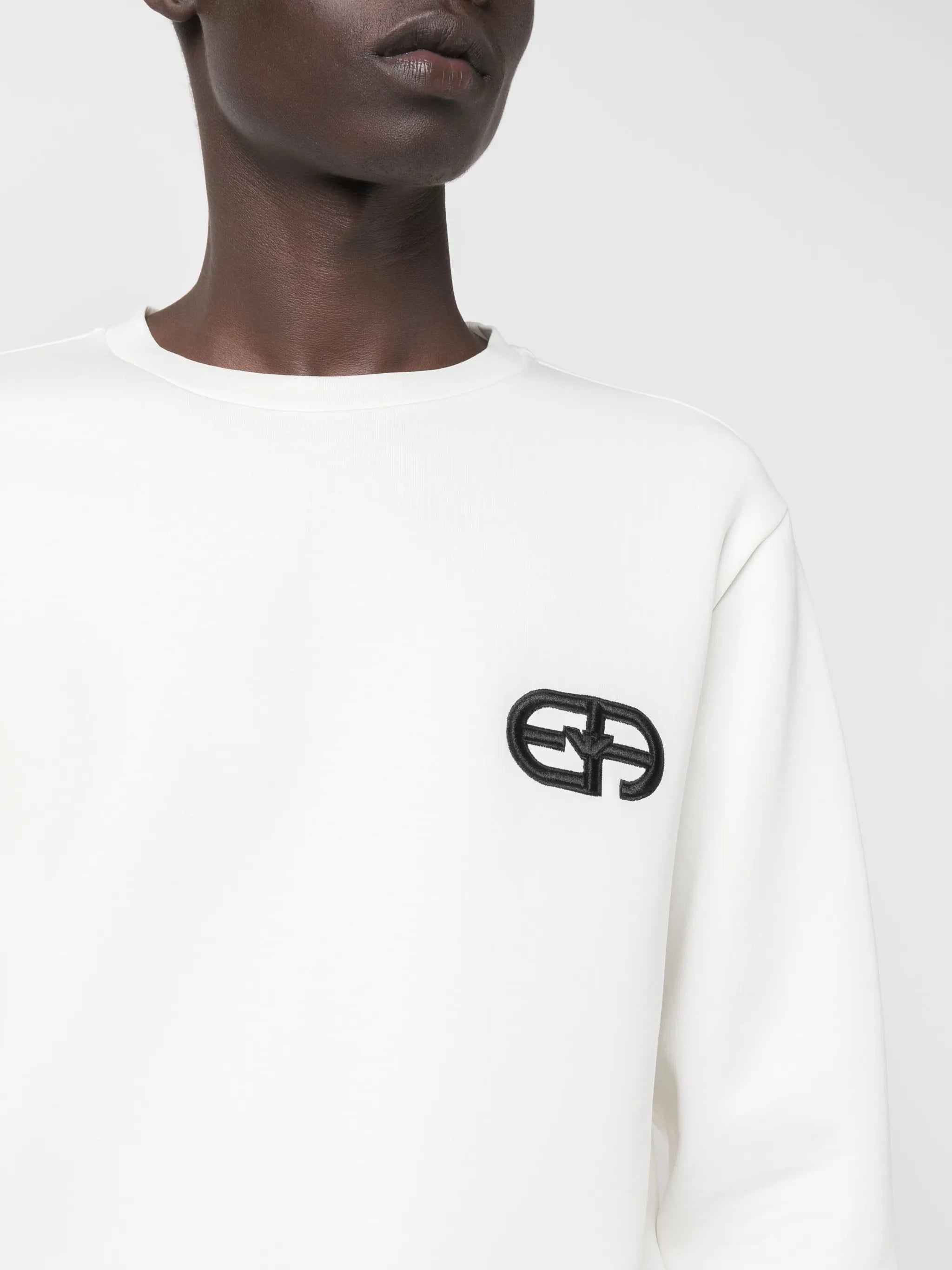 Emporio Armani Logo-embroidered Crew-neck Sweatshirt - 4