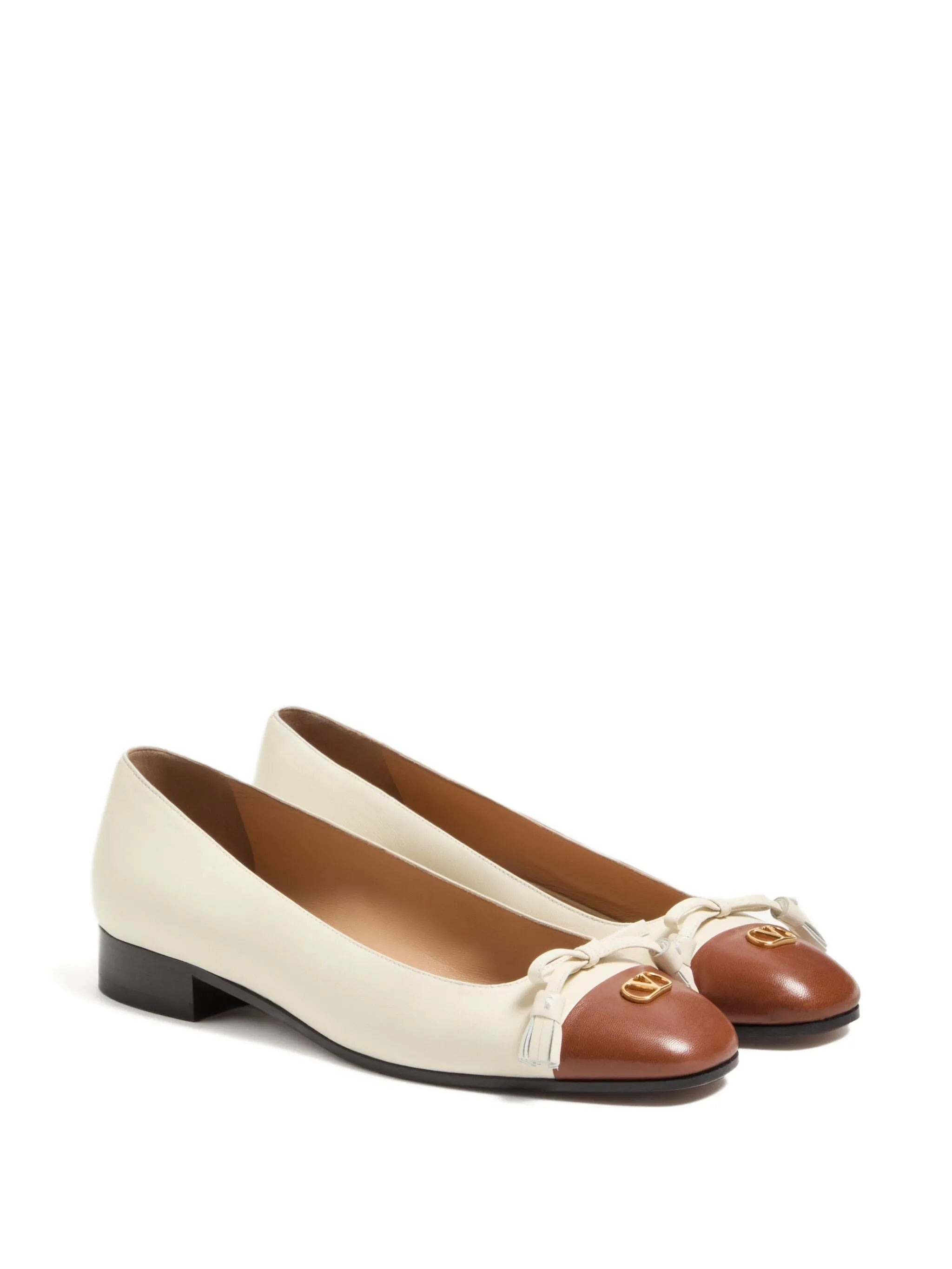 tassel-embellished leather ballet flats - 2