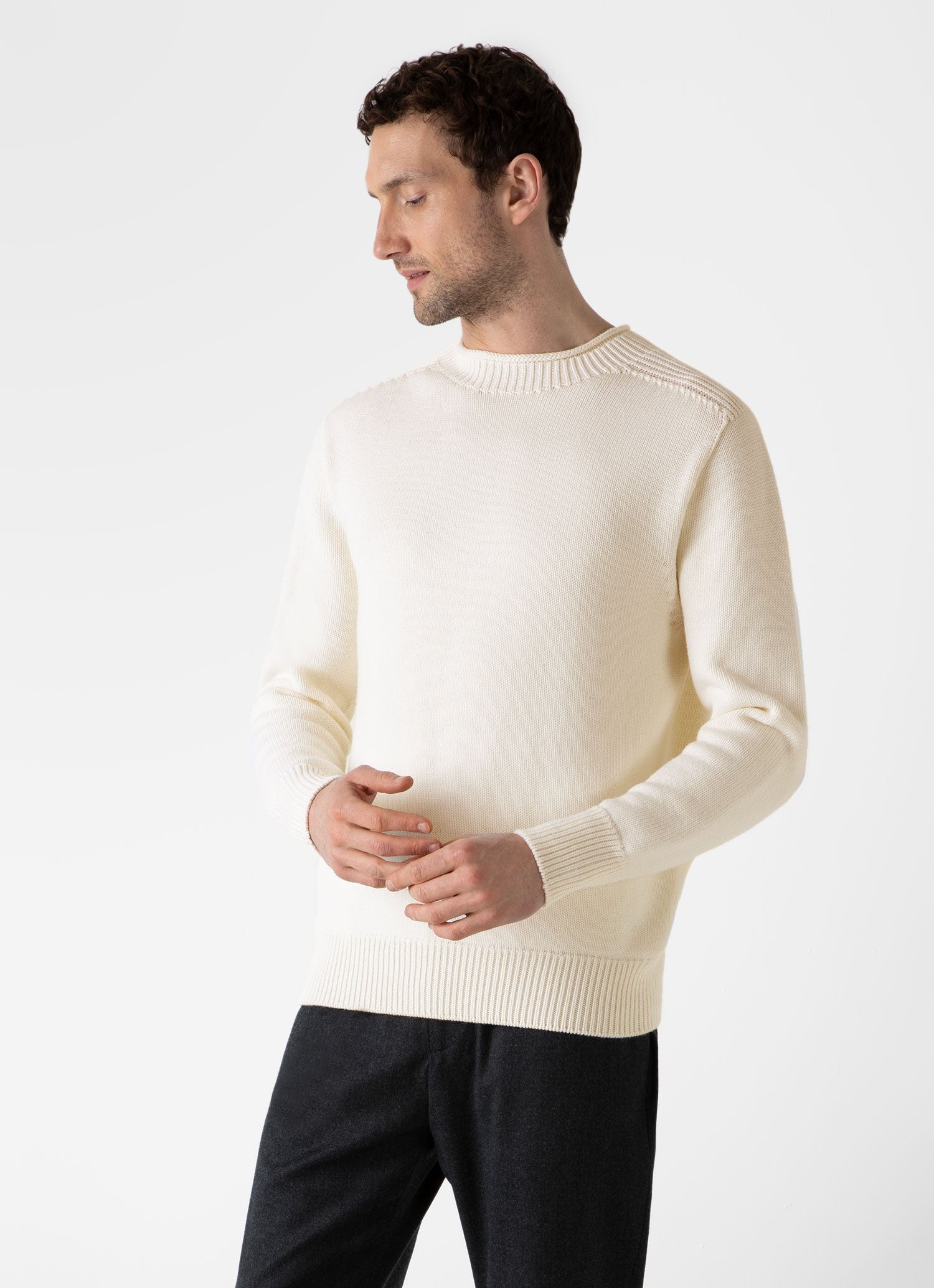 English Merino Fisherman Jumper - 2