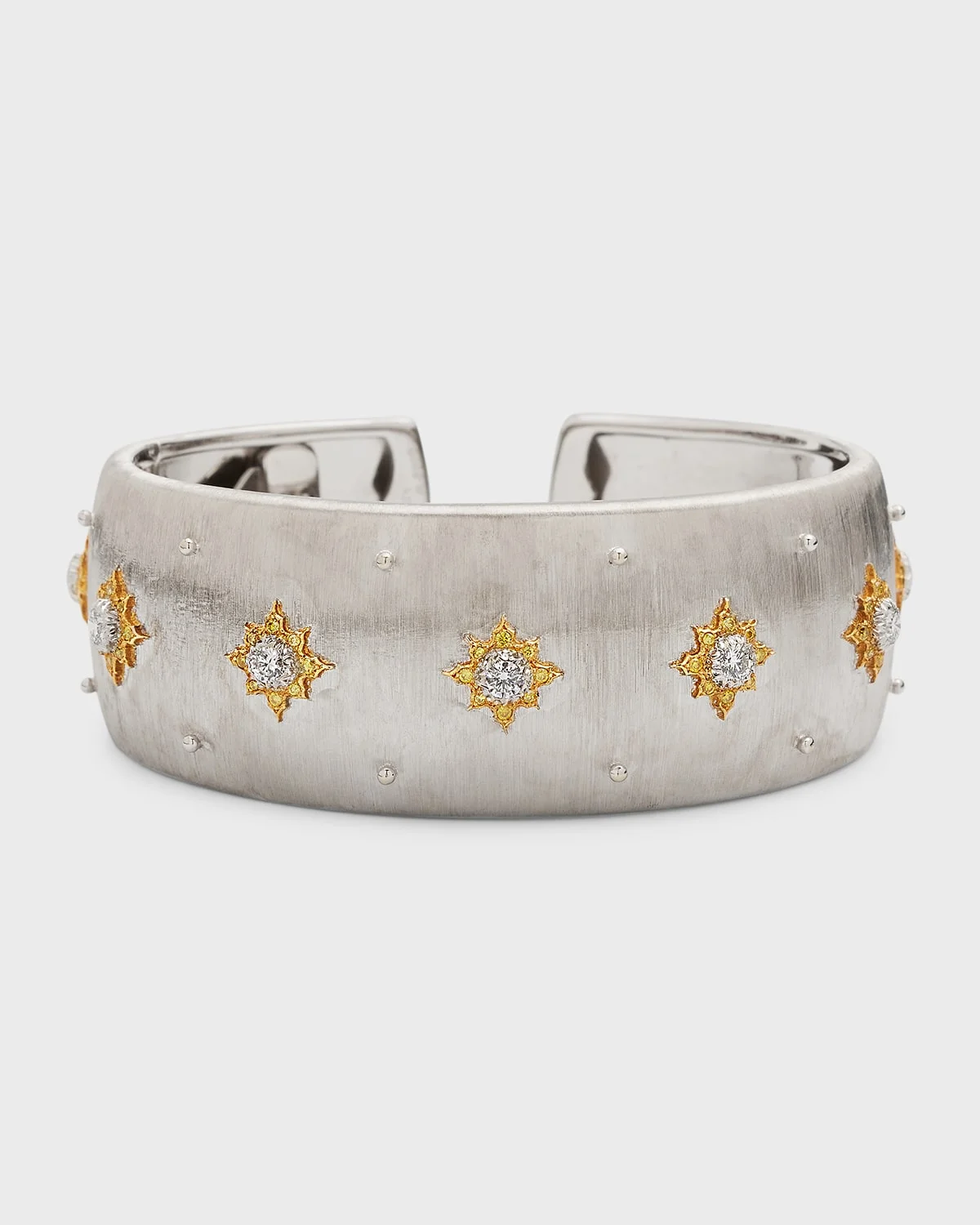 Macri Giglio 18K Gold 7-Diamond Cuff - 1