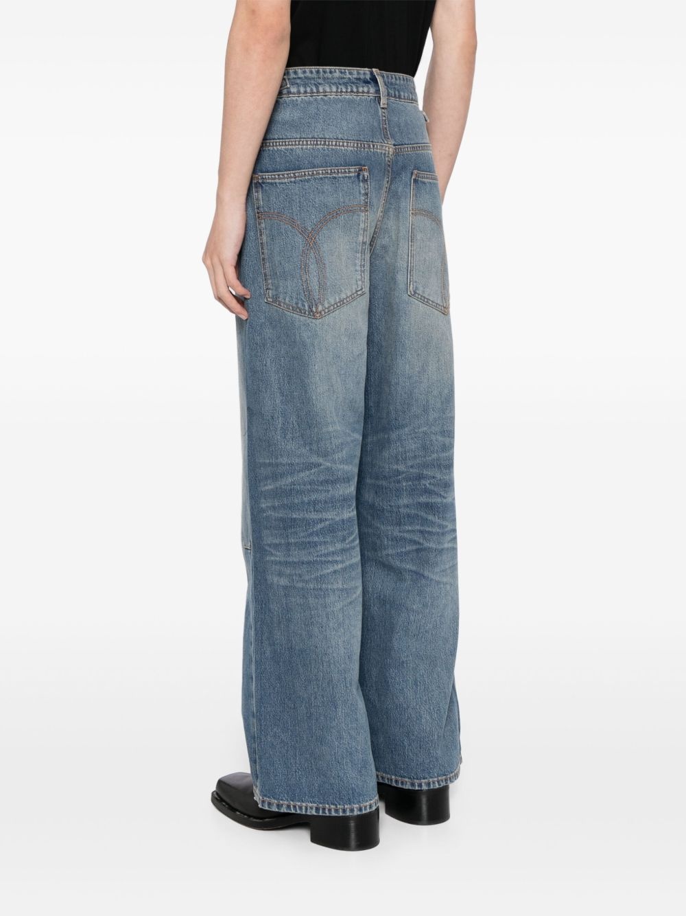 wide-leg jeans - 4