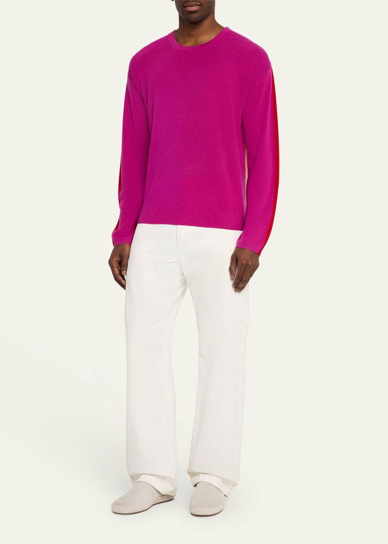 ZANKOV Men's Colorblock Wool Sweater outlook