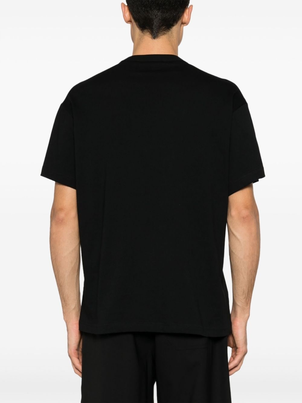 foiled logo-print cotton T-shirt - 4