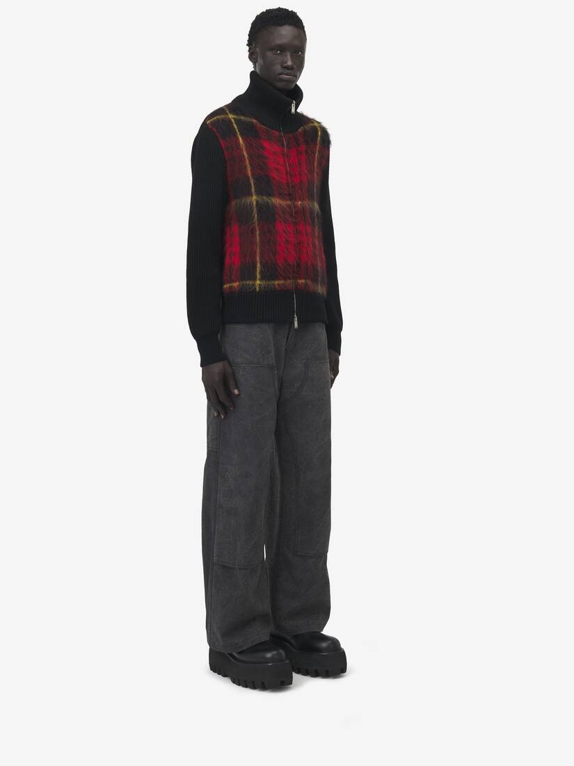 Brushed Tartan Bomber Jacket - 3