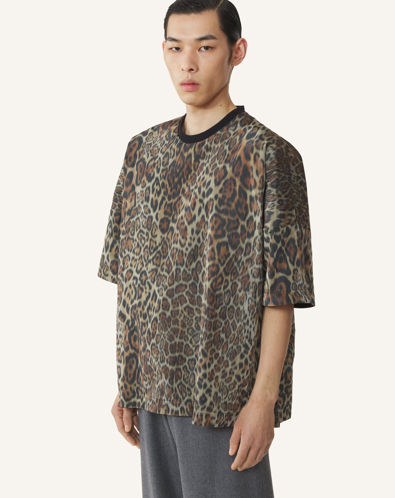 REVERSIBLE PRINTED T-SHIRT IN COTTON AND TAFFETA 3