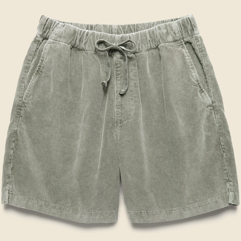 6" Corduroy Easy Shorts - Khaki 1