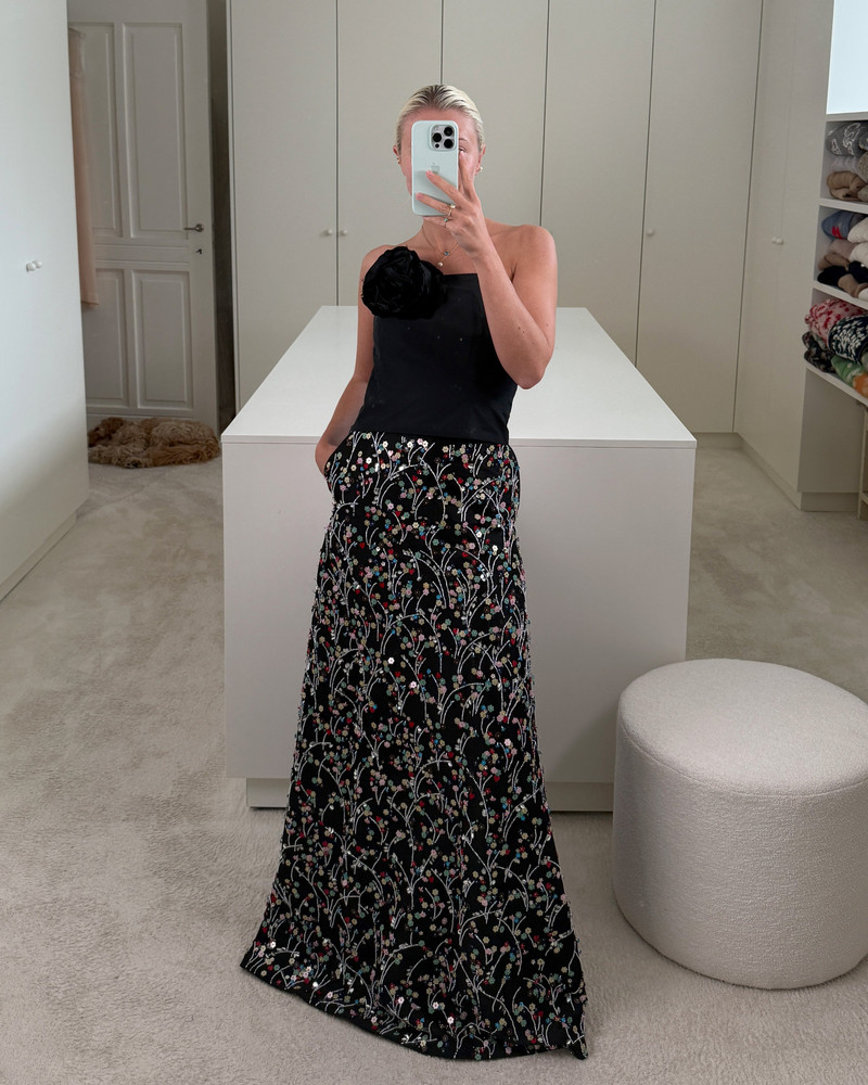 BERNADETTE Long Skirt Leanne Embroidered outlook