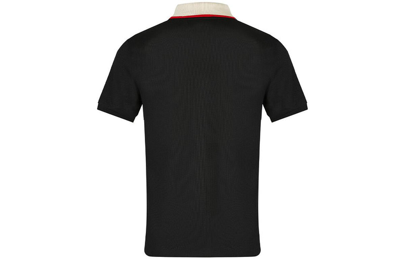GUCCI Gucci Striped Logo Short-sleeved Polo Shirt Black 500972-X9M38-1106 outlook