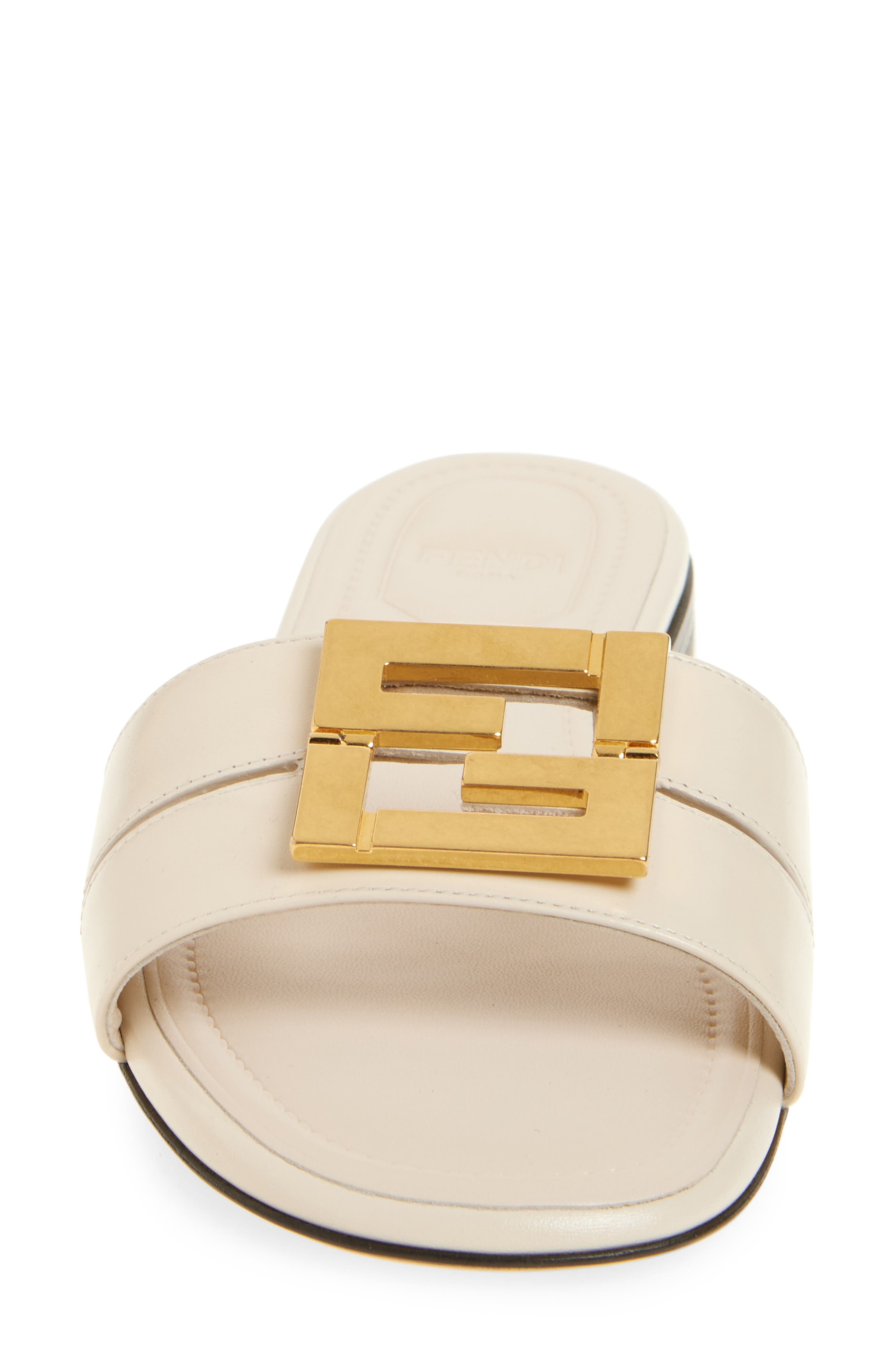 Fendi FFold Slide Sandal in Shell at Nordstrom - 4