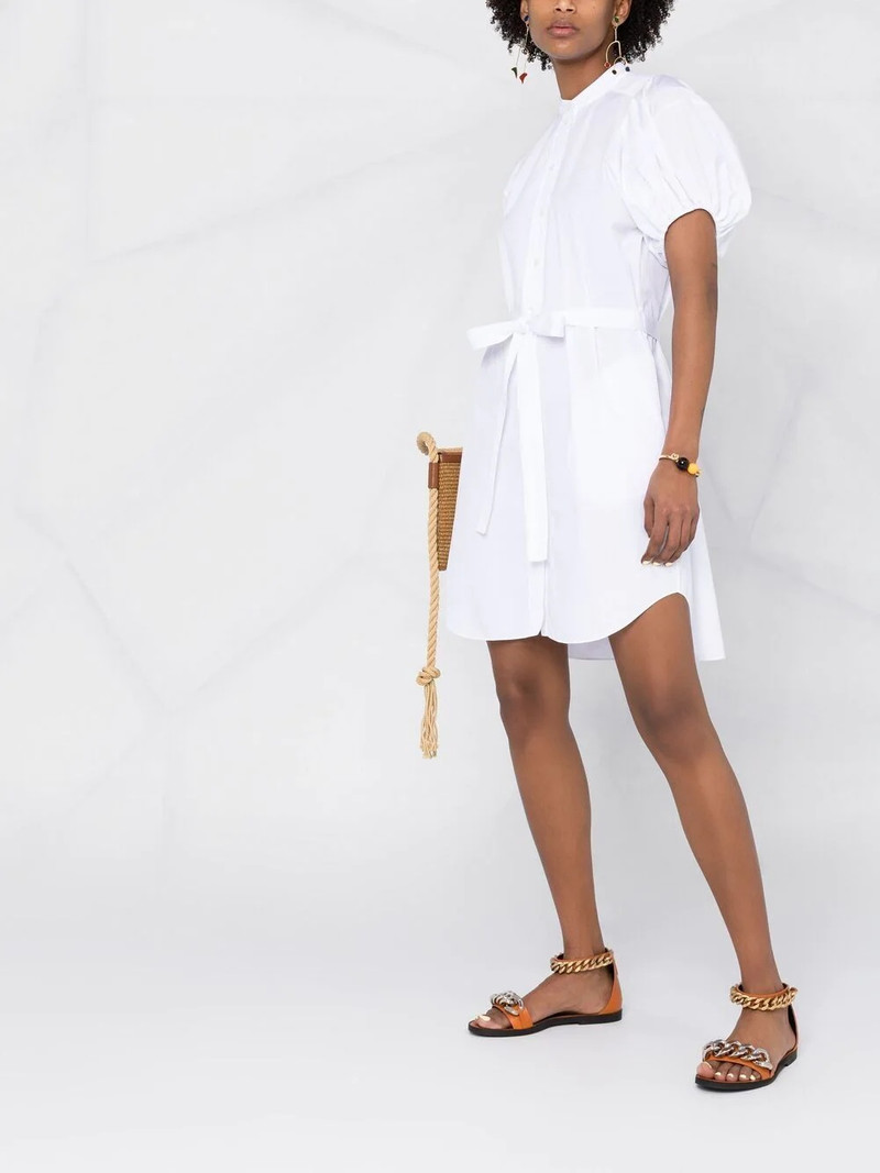 tied waist poplin shirt dress 4