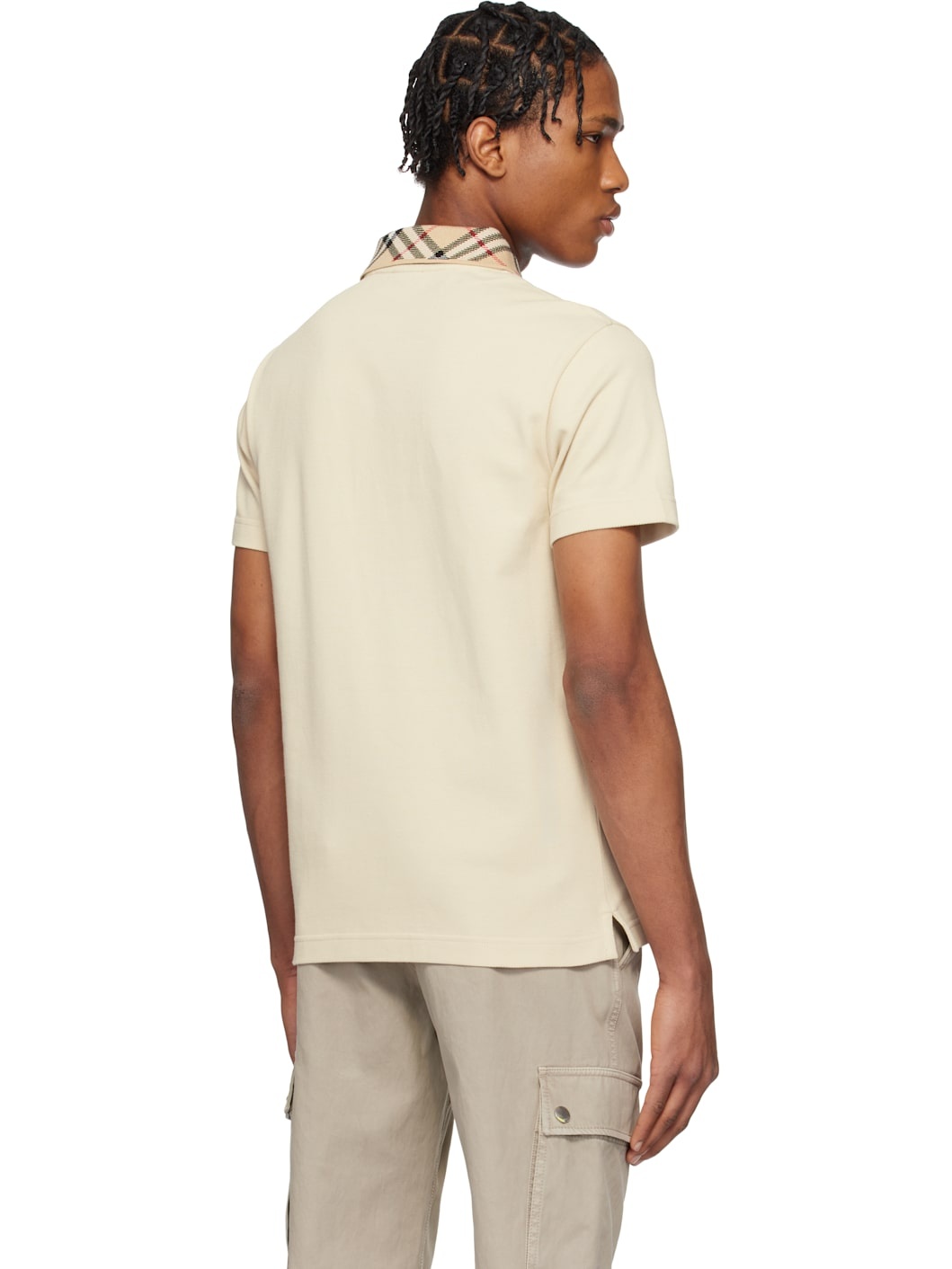 Beige Cotton Polo - 3