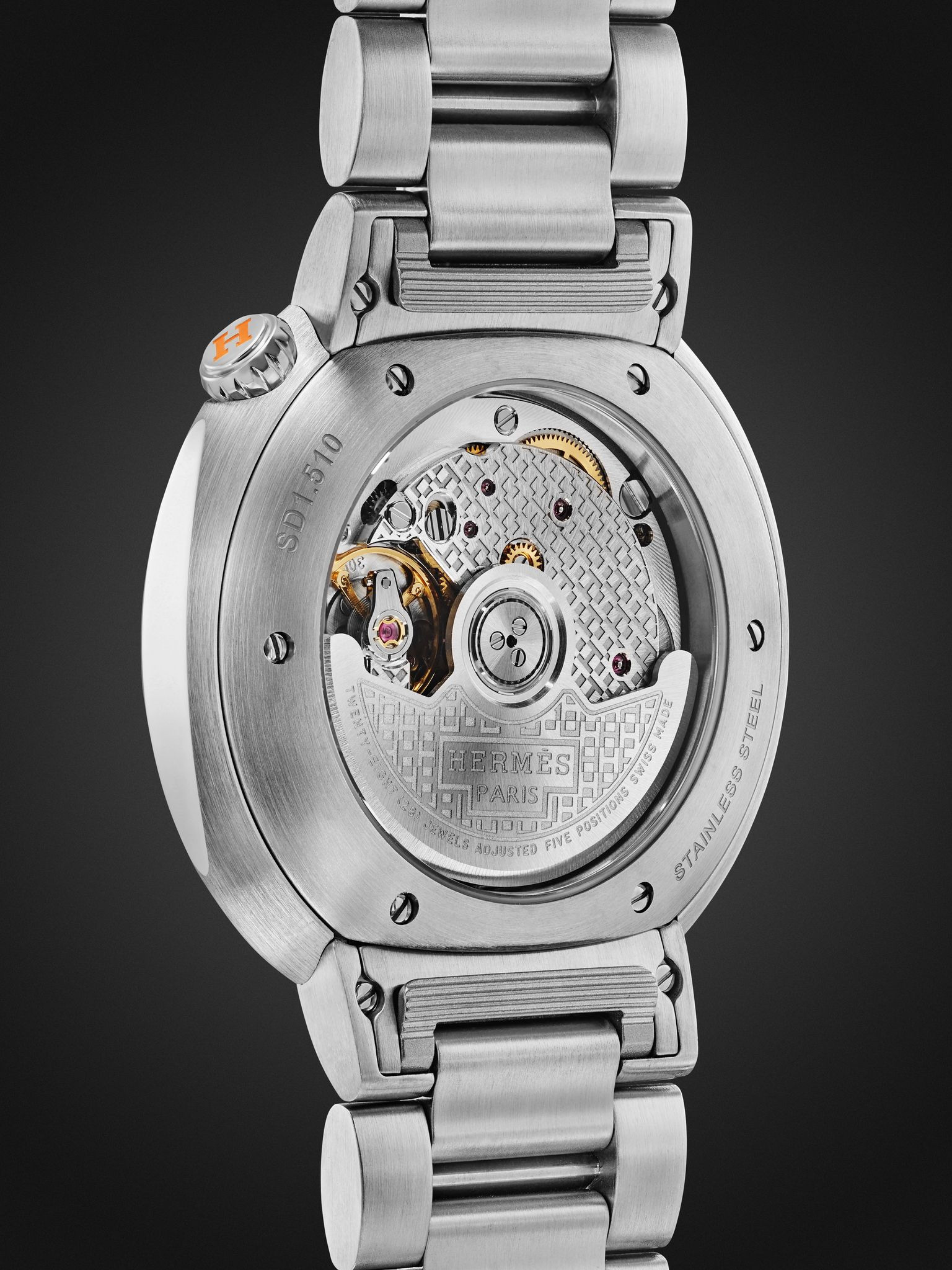 Cut Automatic 36mm Stainless Steel Watch, Ref. No. 403190WW00 Silver - 5