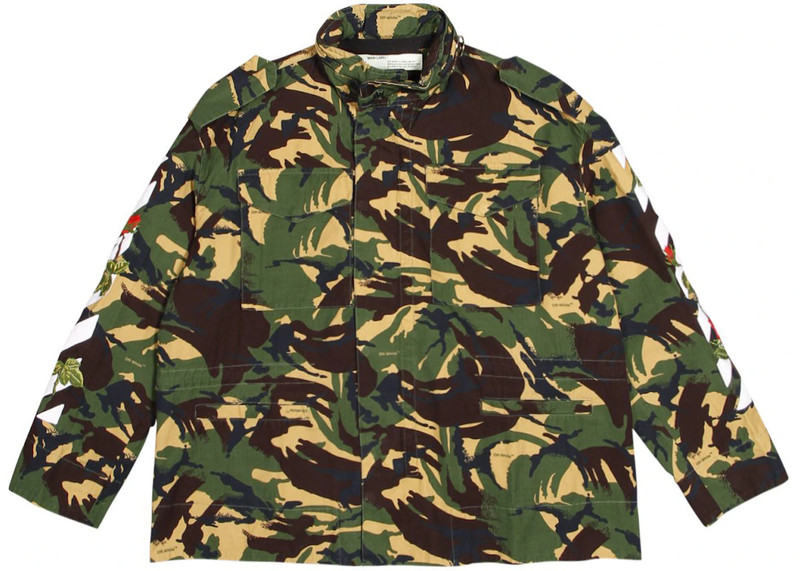 OFF-WHITE Diagonal Rose Stripes M65 Jacket Camo 1