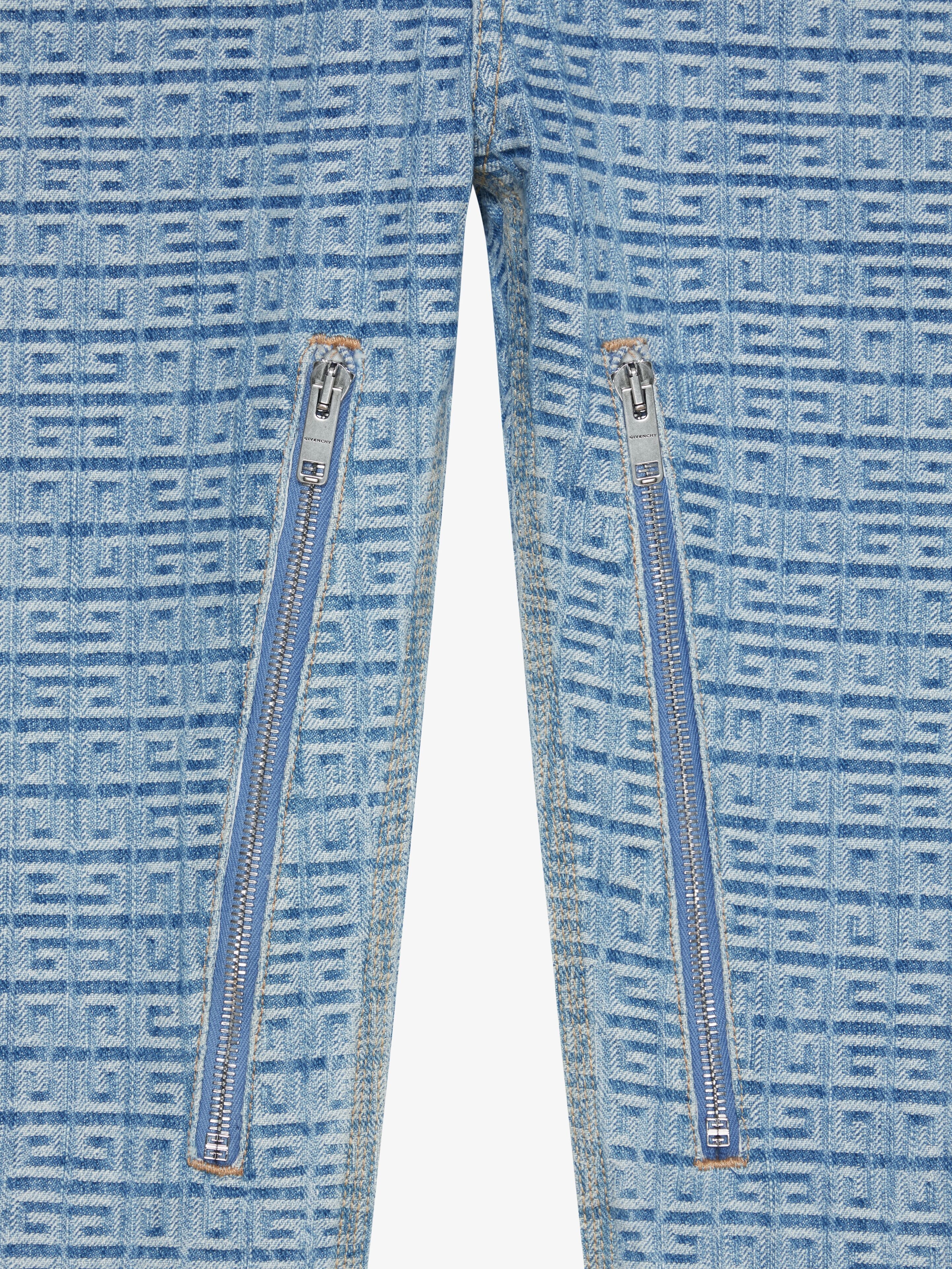 JEANS IN 4G DENIM WITH ZIPS - 5