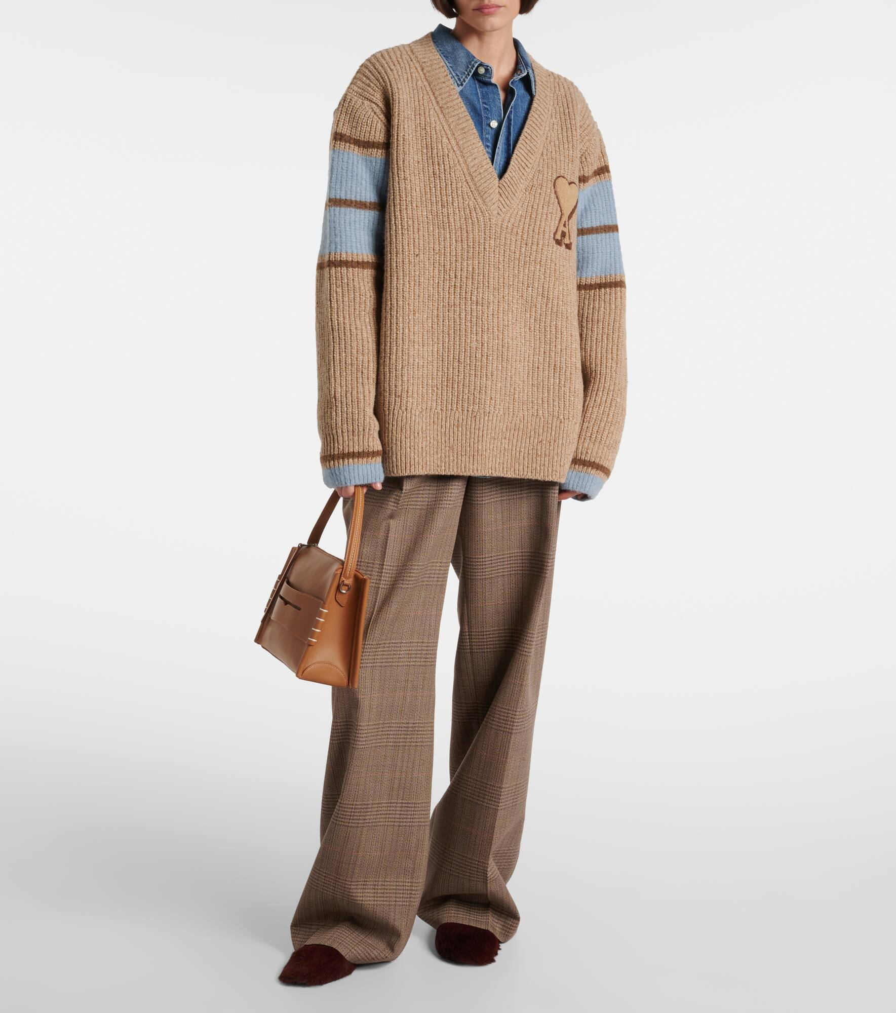 Ami de Cœur wool and alpaca-blend sweater - 2