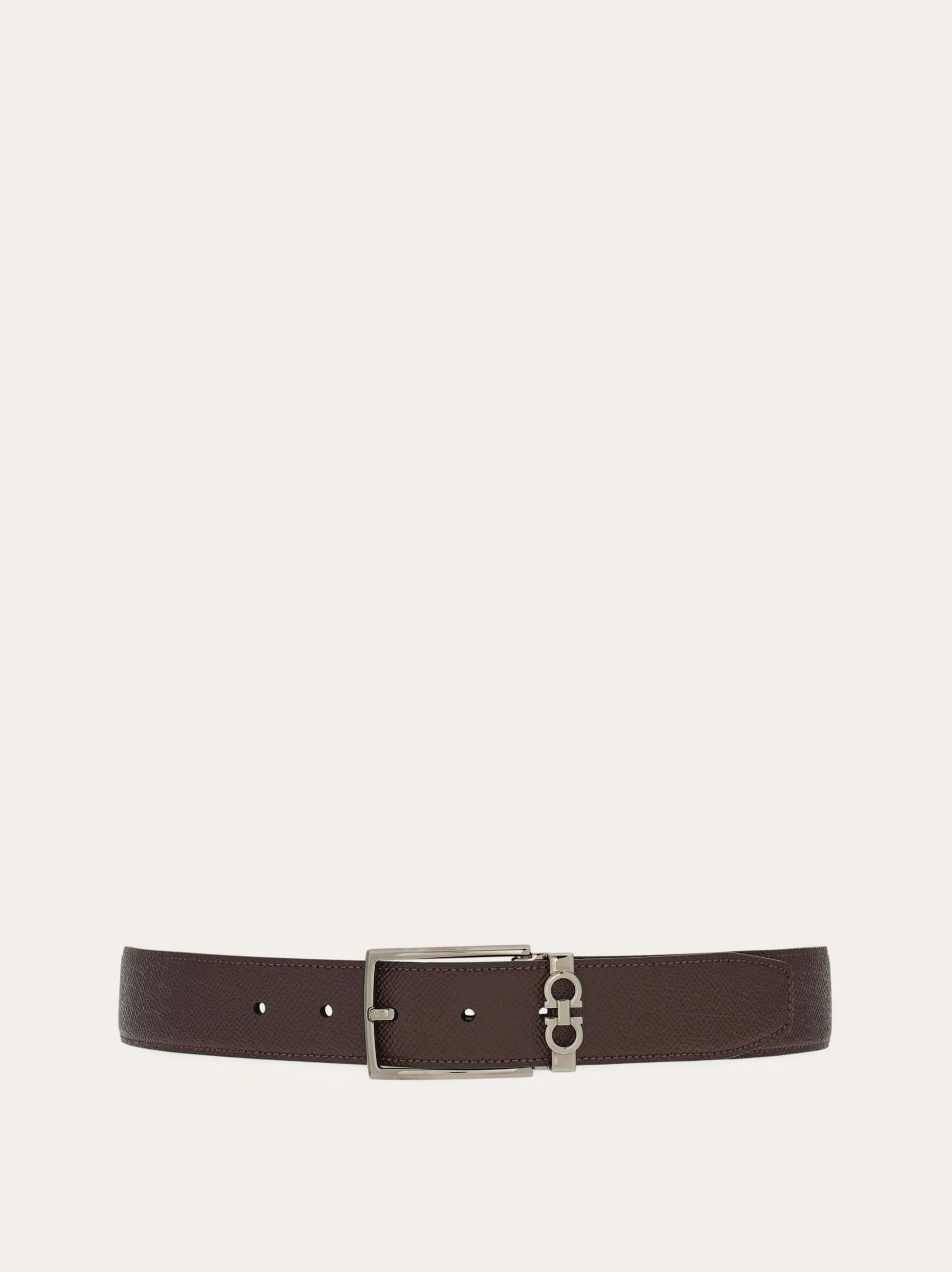 Reversible and adjustable Gancini belt - 1
