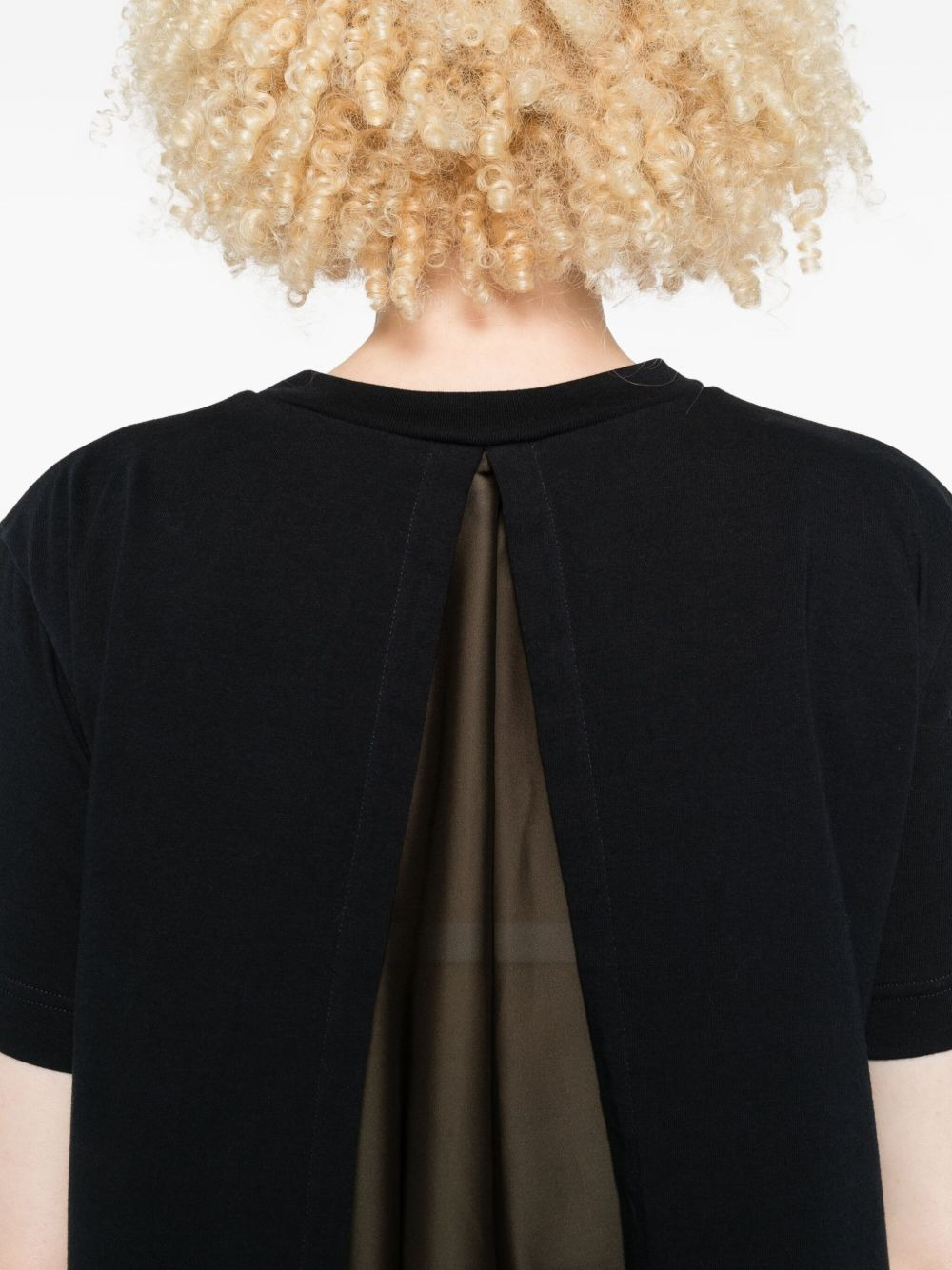 draped-hem T-shirt - 5