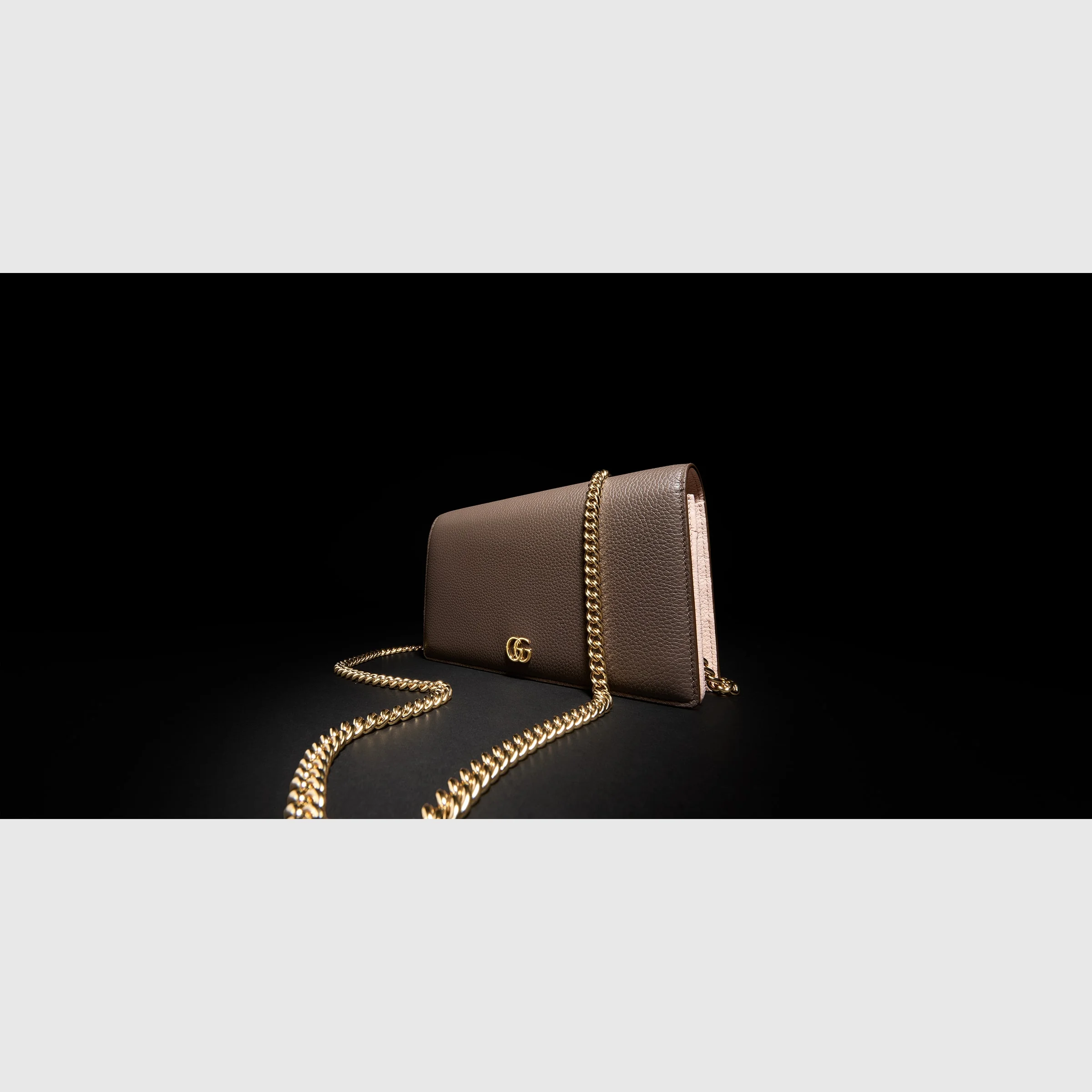 Bi-color GG Marmont wallet on chain - 1