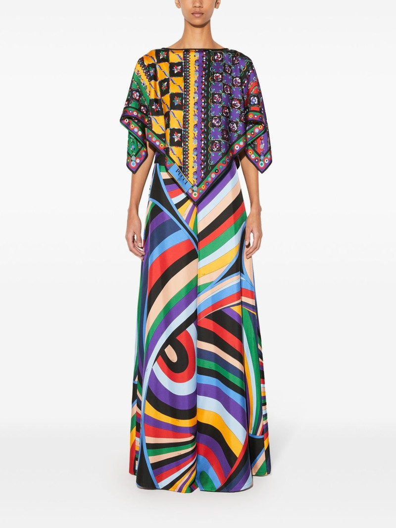 PUCCI Iride-print silk trousers outlook