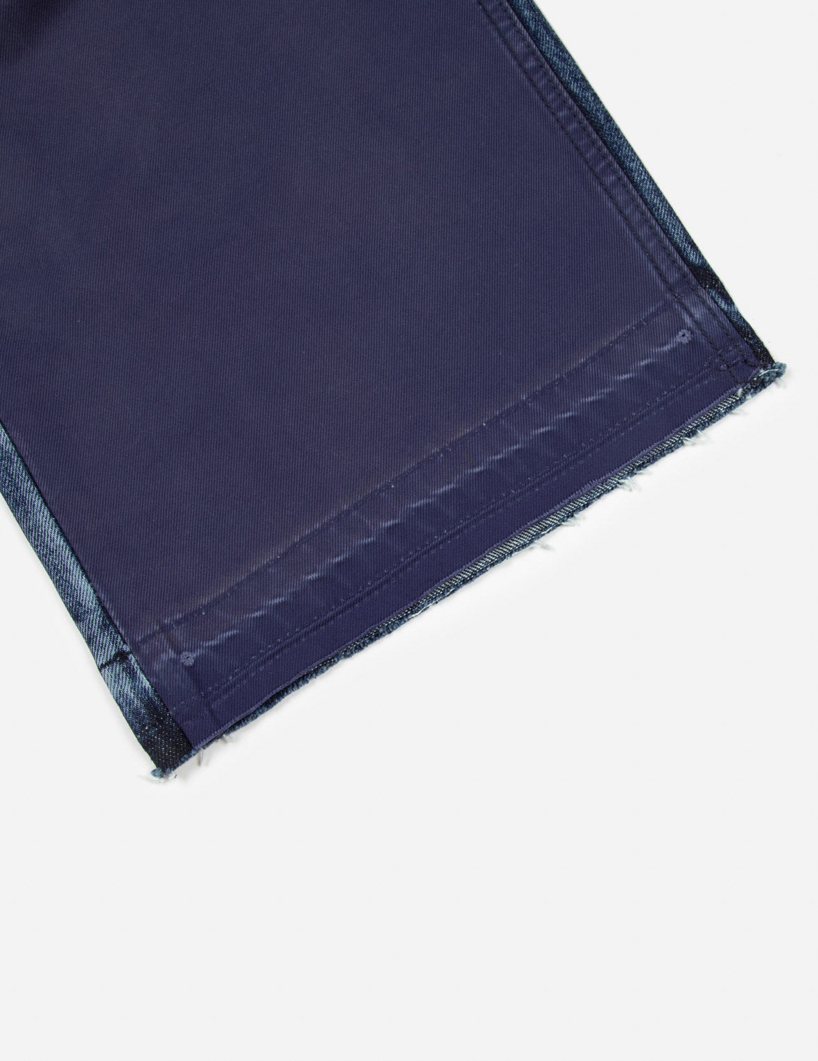 Seagull Appliqué Embroidery Baggy Fit Patchwork Jeans - 11
