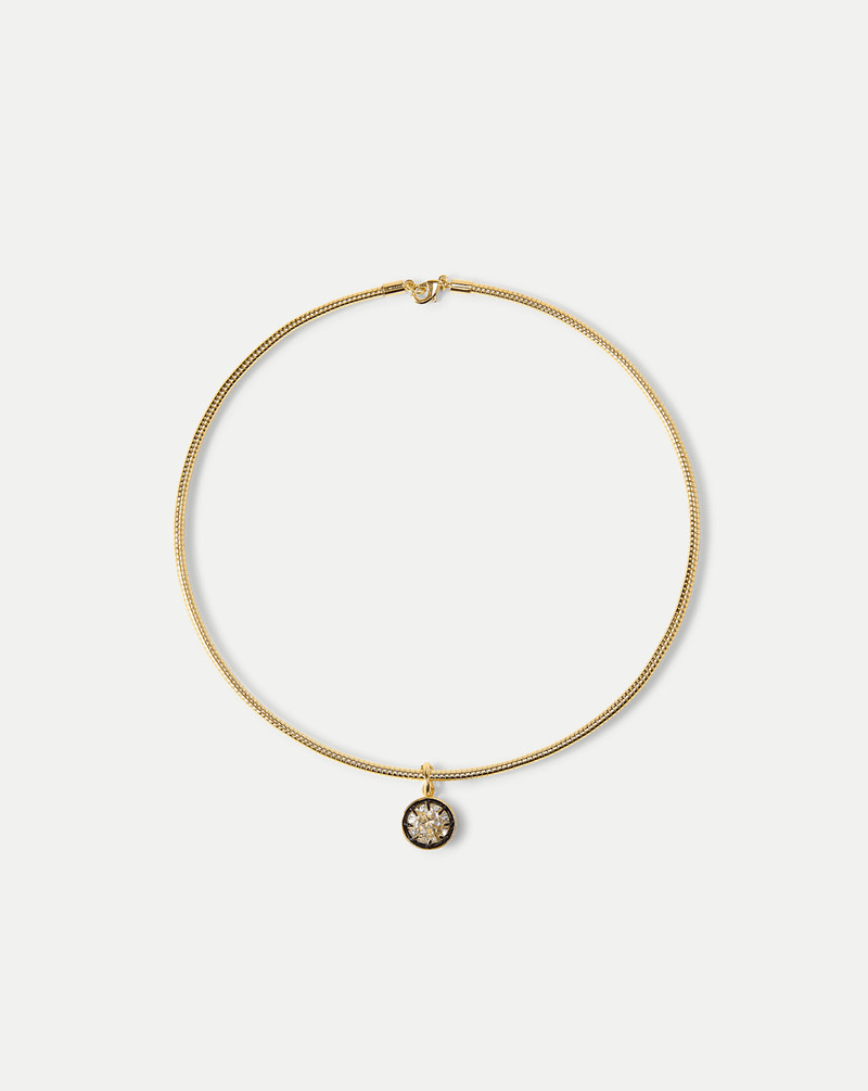 GOLD SNAKE CHAIN PENDANT NECKLACE 1