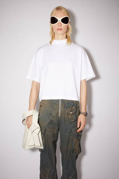 Acne Studios Boxy cropped t-shirt - Optic White outlook