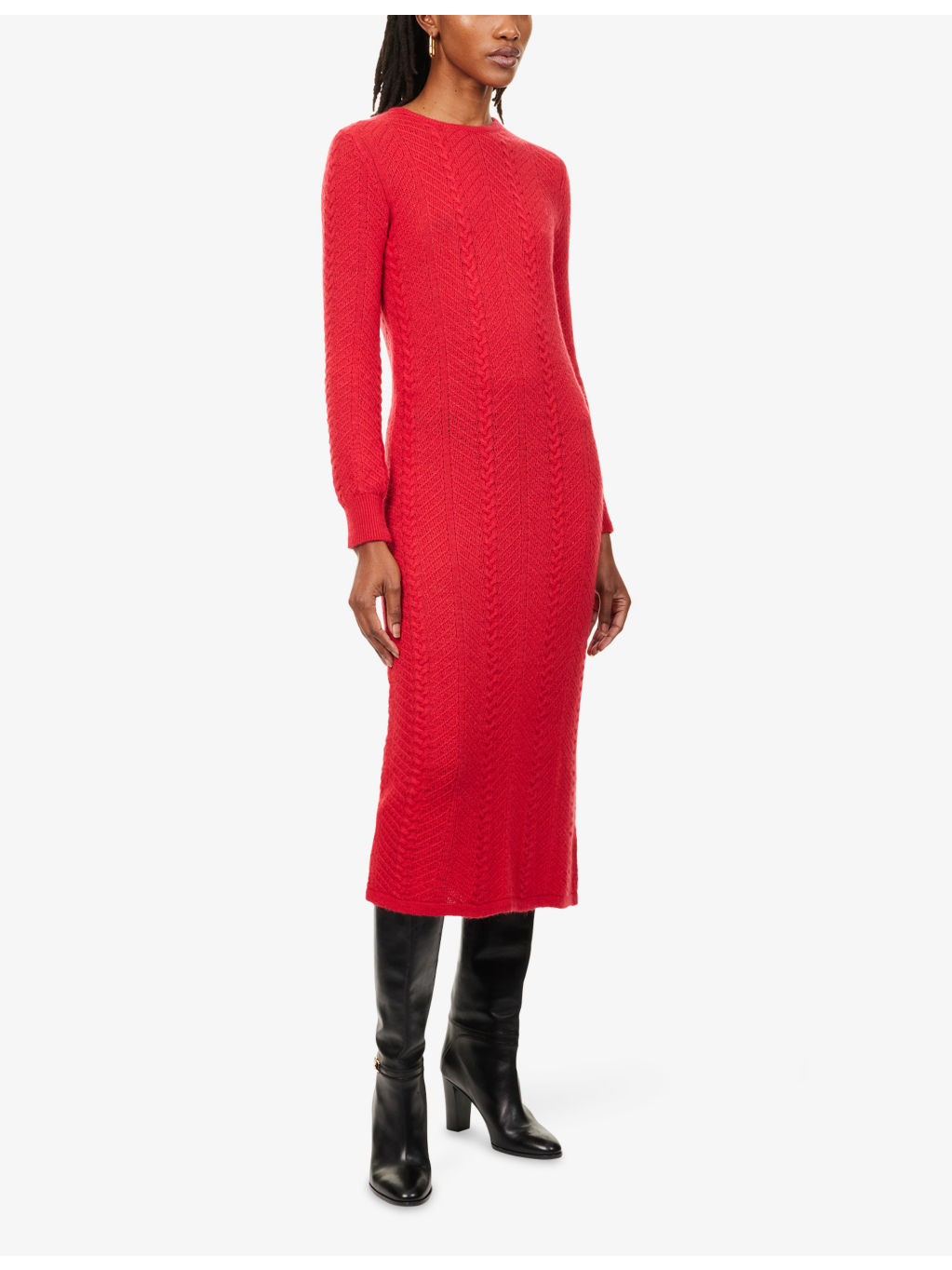 Aire Cable Knit Maxi Dress - 3
