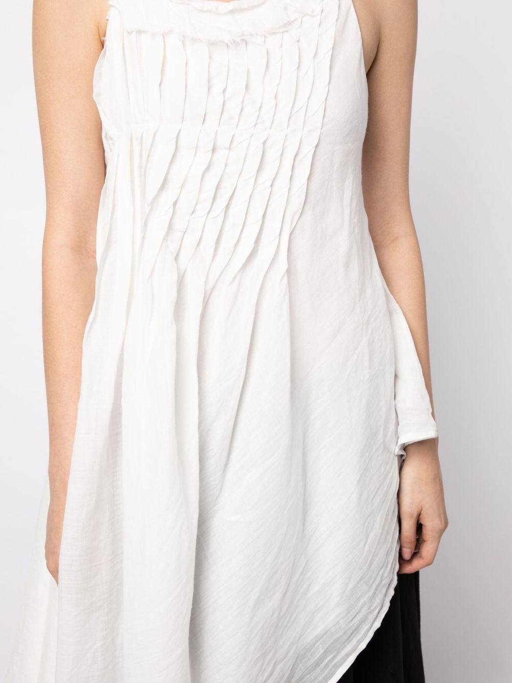 asymmetric-design sleeveless top - 5