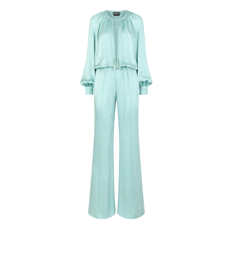 LONG SLEEVE GATHERED JUMPSUIT 1