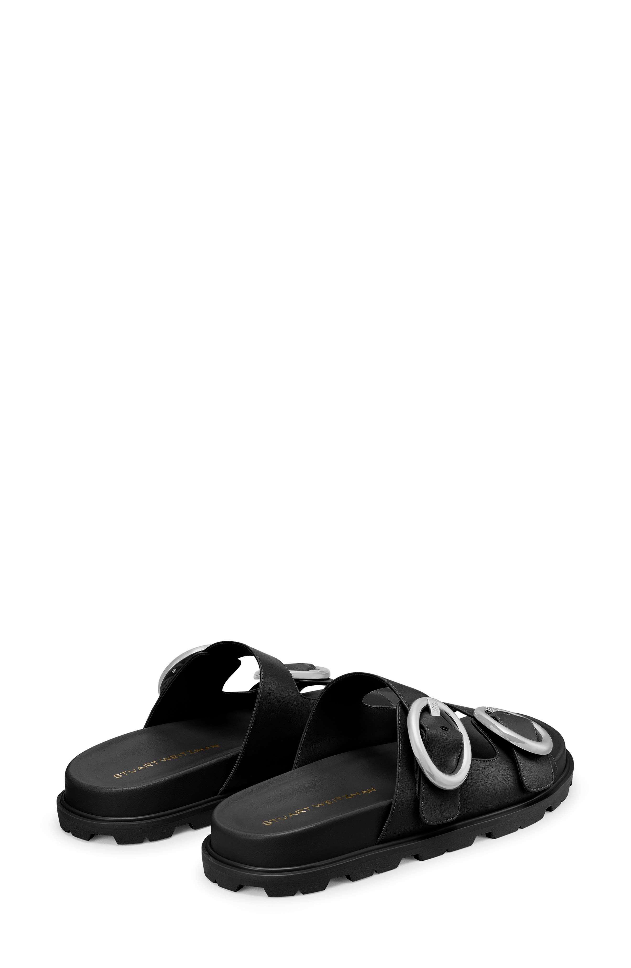 Stuart Weitzman Benni Two-Strap Sandal in Black at Nordstrom - 2