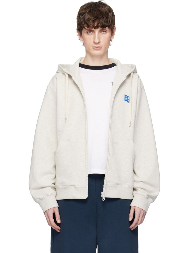 Gray Sig; TRS Tag 01 Zip-Up Hoodie 1