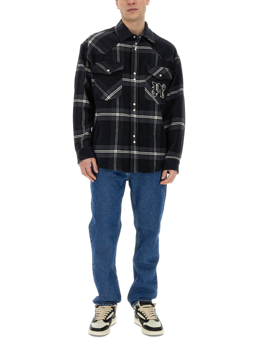 Palm Angels Men Monogram Shirt - 2