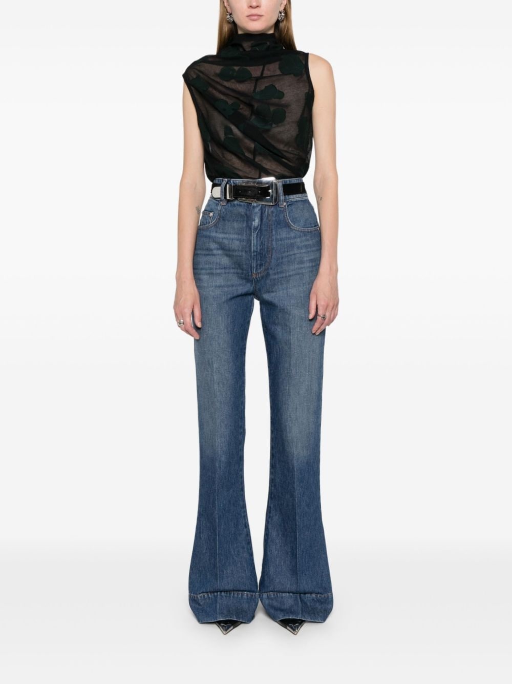 high-rise bootcut jeans - 2