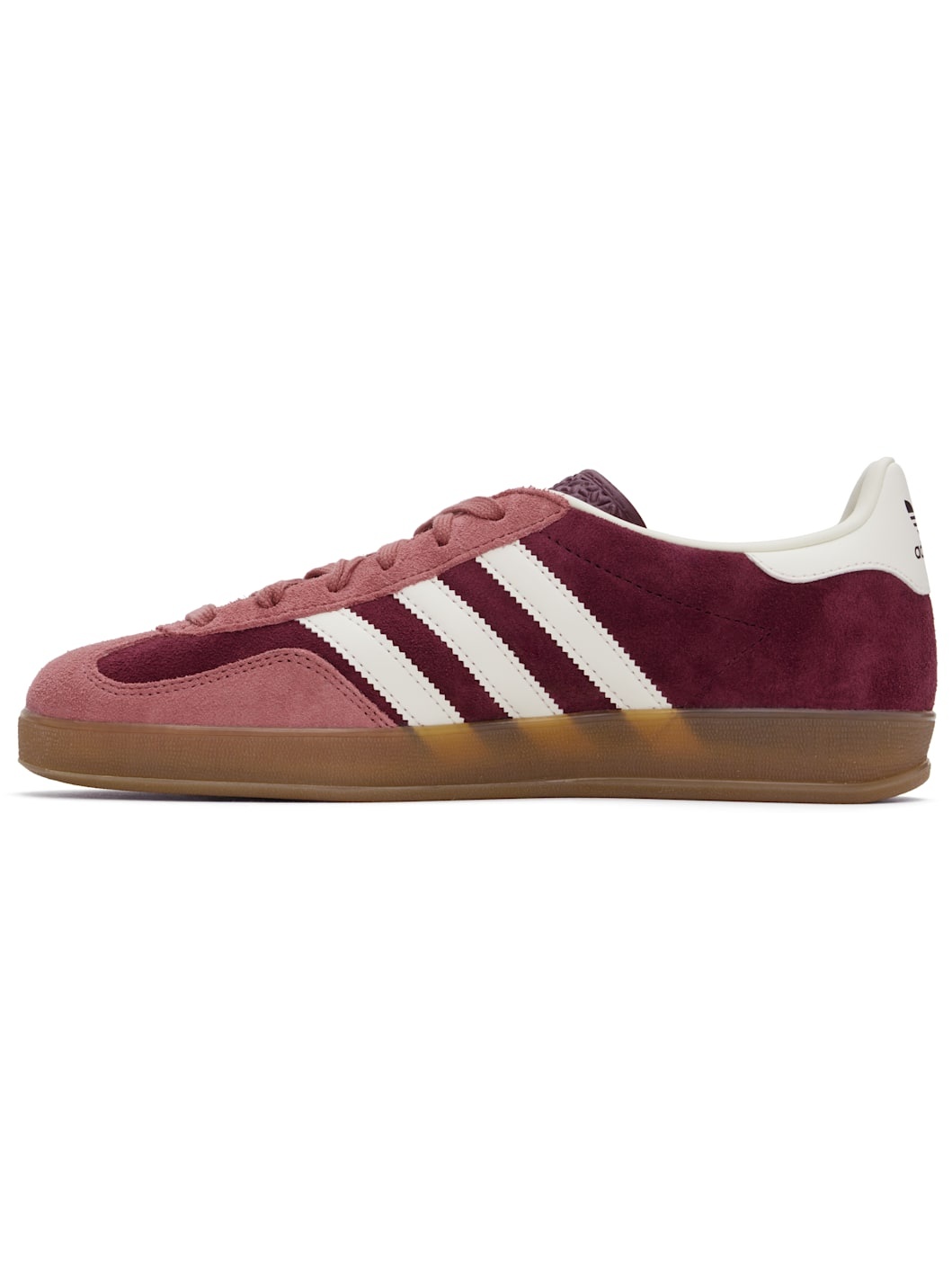 Burgundy & Pink Gazelle Indoor Sneakers - 3