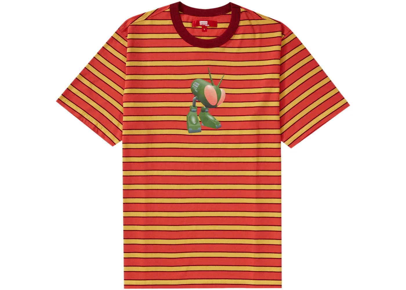 Supreme JUNYA WATANABE CDG MAN Stripe S/S Top Dark Red - 1