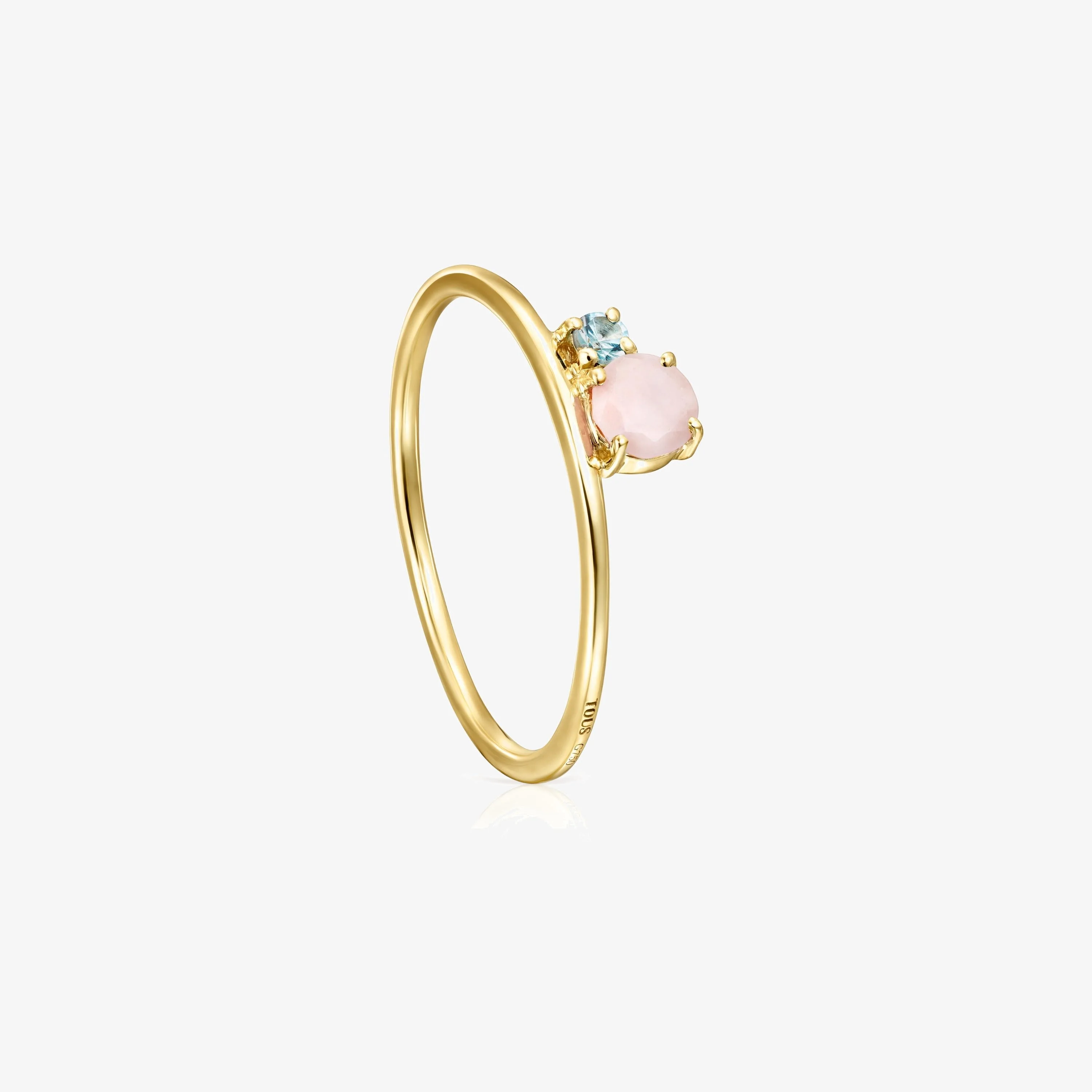 TOUS Mini Ivette Ring in 18K solid gold with Opal and Topaz - 1
