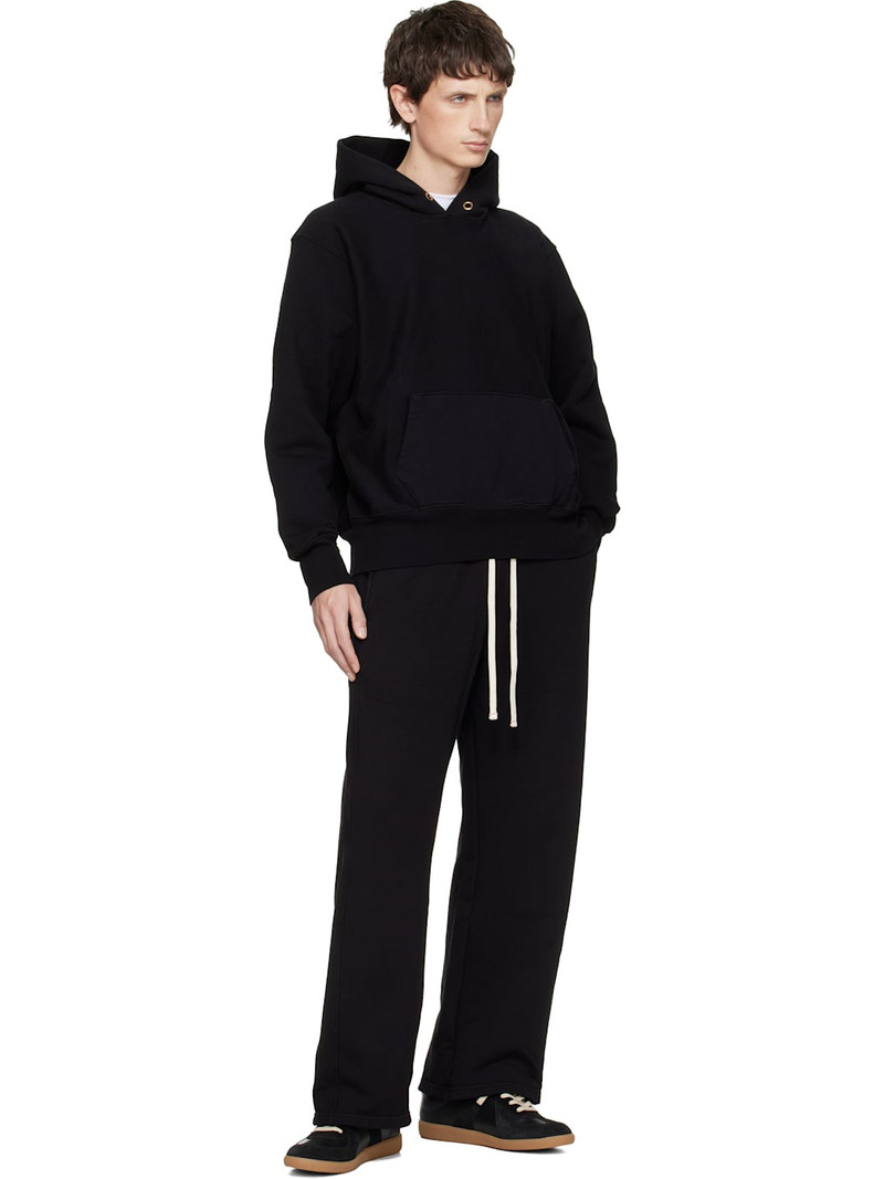 LES TIEN Black Heavyweight Hoodie outlook