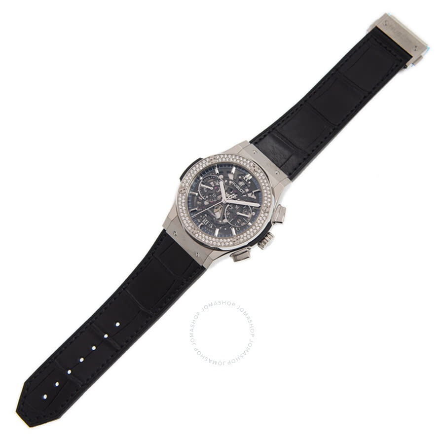 Hublot Classic Fusion Black Skeleton Dial Automatic Men's Chronograph Watch 525.NX.0170.LR.1104 - 3