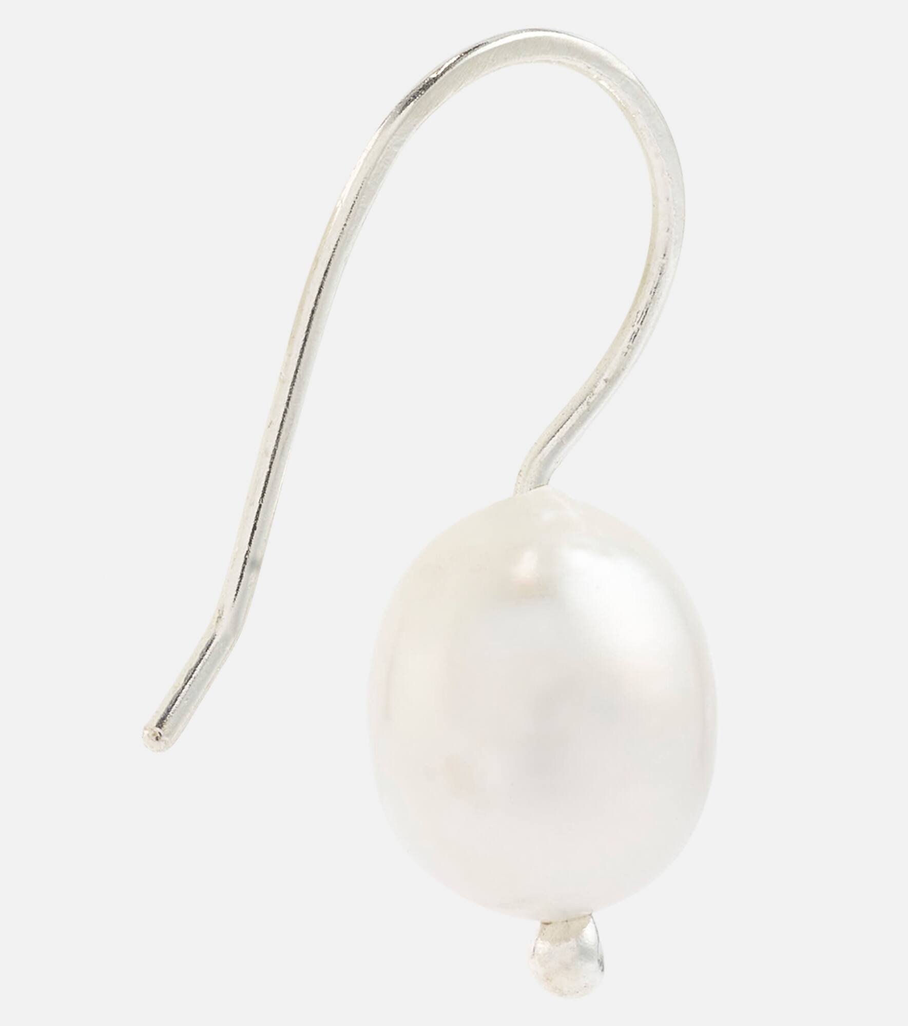 South Sea Mermaid sterling silver earrings with pearls - 2