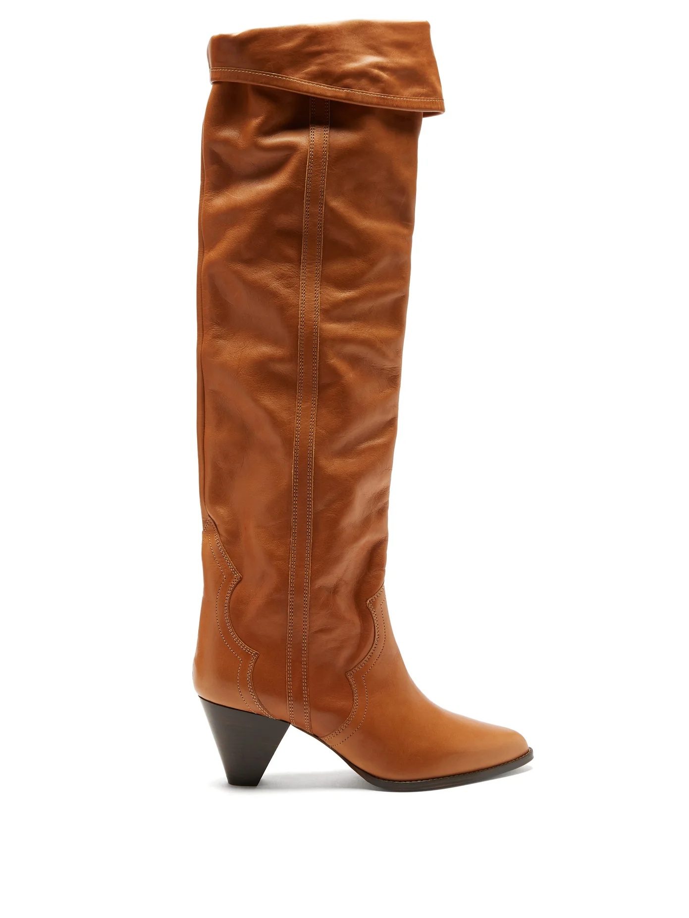 Remko leather over-the-knee boots - 1