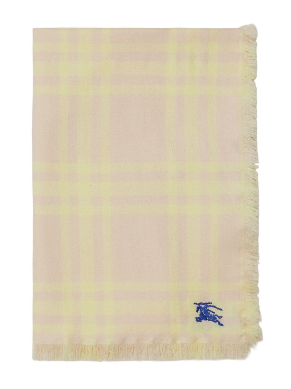 checked wool-silk reversible scarf - 3