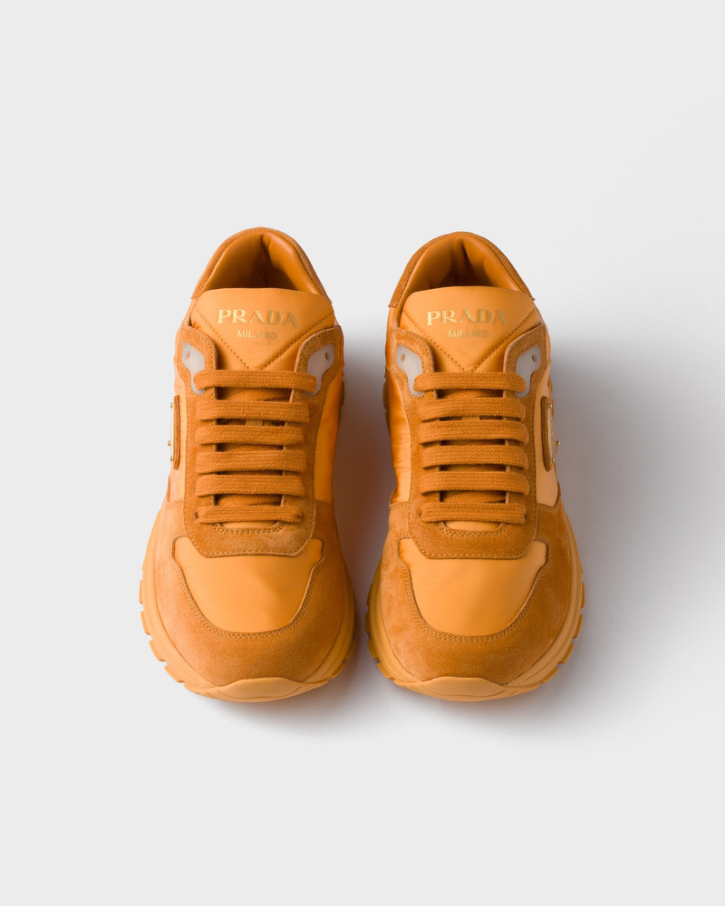 Prax 2.0 Re-Nylon and suede sneakers 3