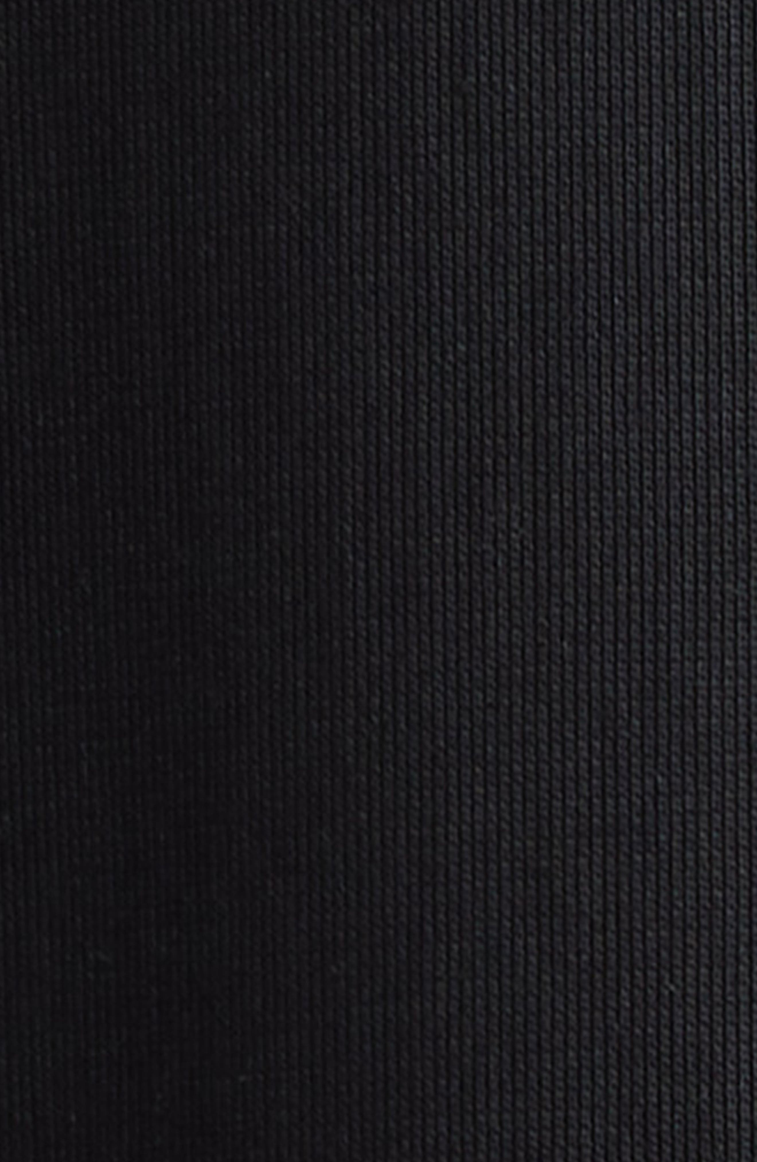 Sacai Embroidered Logo Jersey T-Shirt Dress in Black 001 at Nordstrom - 6