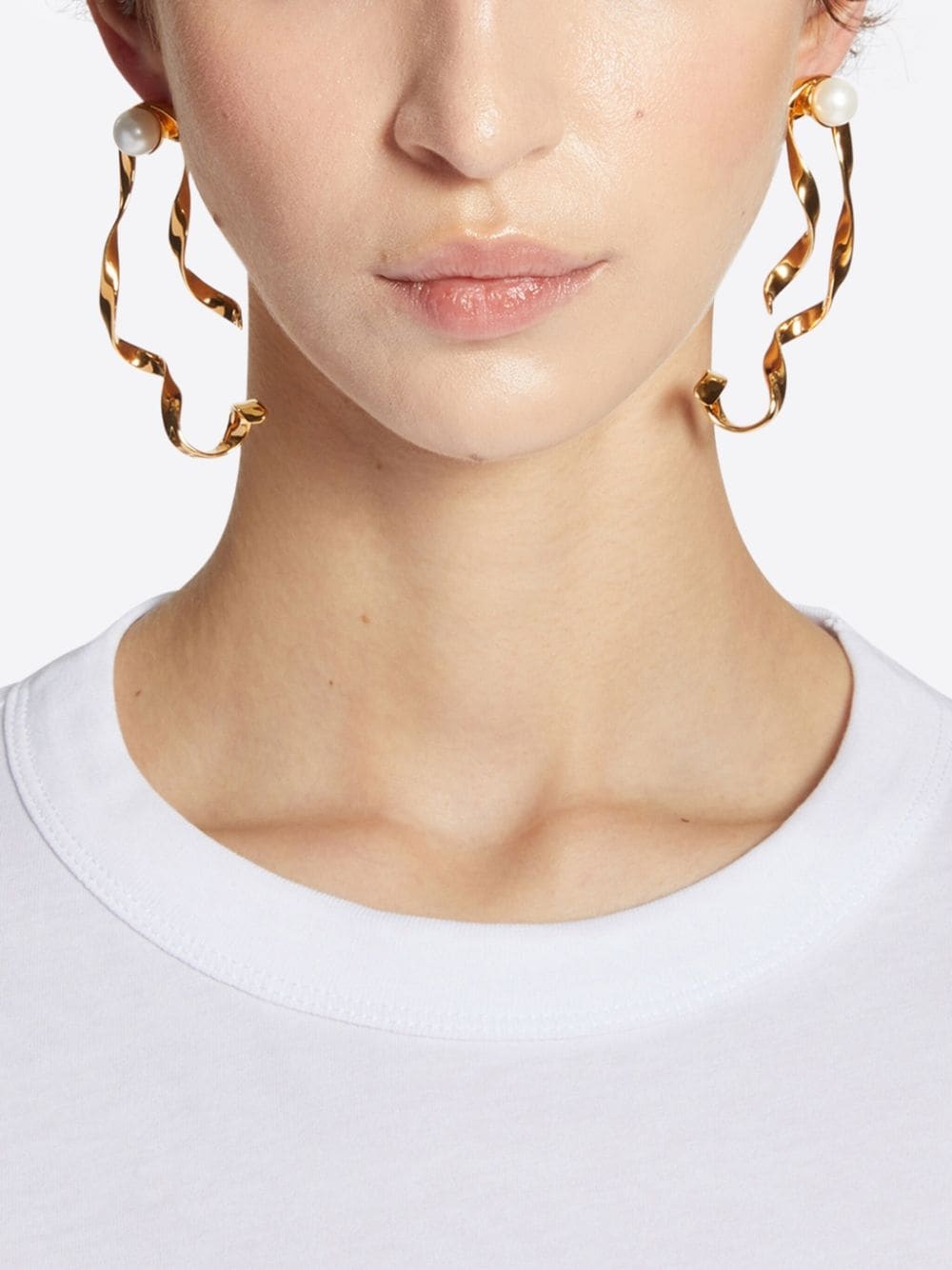 wave stud earrings - 3